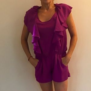 Purple Romper Ruffles